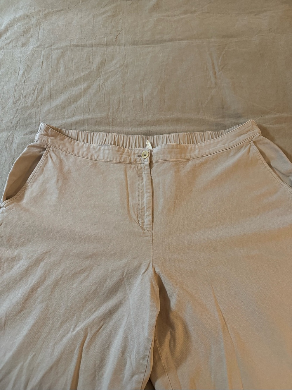 Eileen Fisher Light Beige Capris - Picture 5 of 14